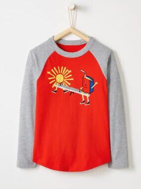 Hanna Andersson Toddler 3T 3 Juice Box long sleeve tee baseball